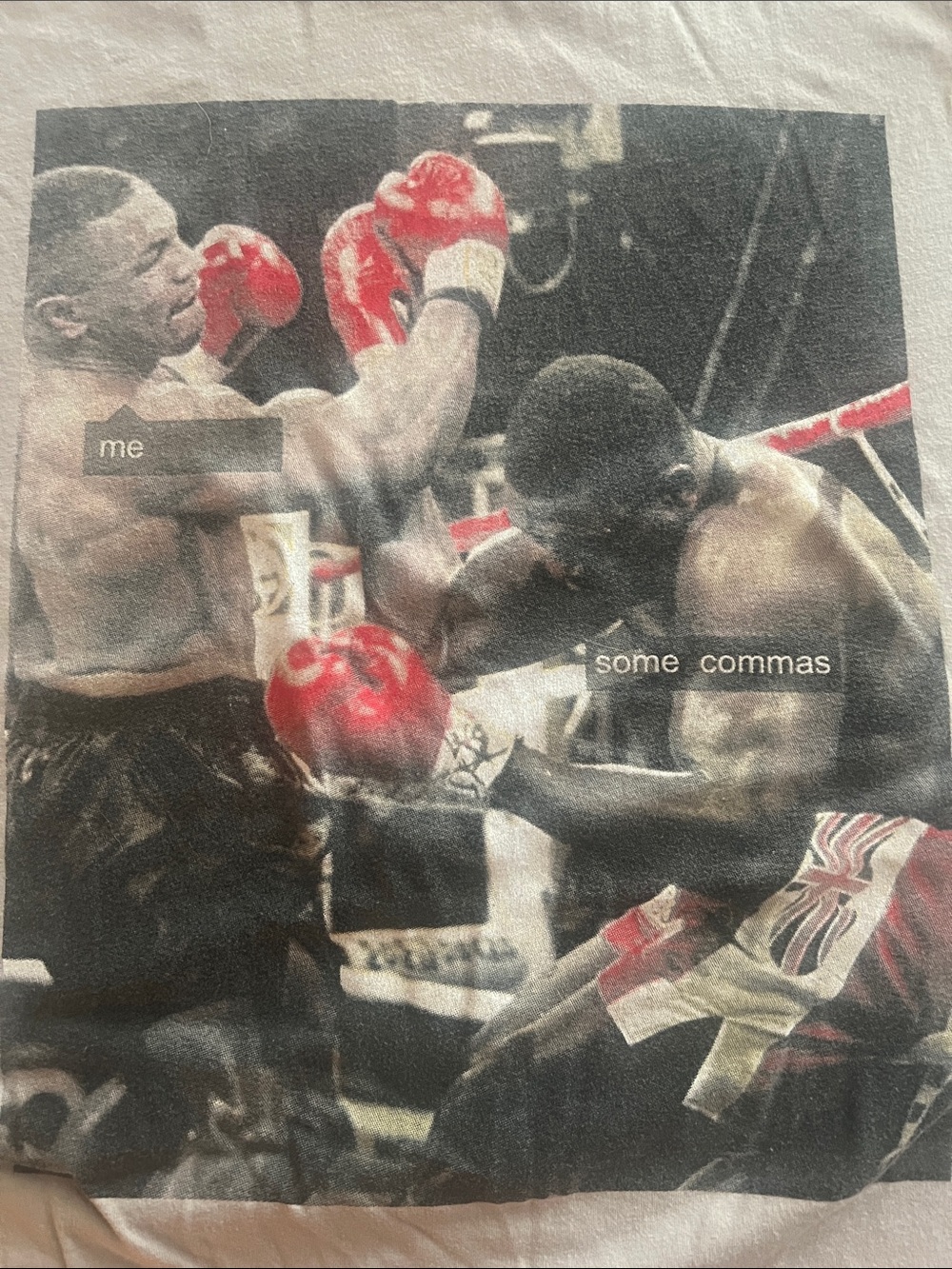 Boxing Graphic Tee with Red Gloves